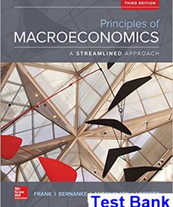 Principles of Macroeconomics Brief Edition 3rd Edition Frank Test Bank