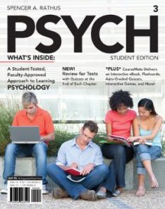 Test Bank for PSYCH, 3rd Edition : Rathus