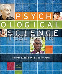 Psychological Science 5th Edition Gazzaniga Test Bank