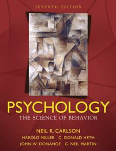 Test Bank for Psychology The Science of Behavior, 7th Edition: Carlson