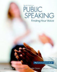 Test Bank for Public Speaking Finding Your Voice 10th Edition Michael Osborn