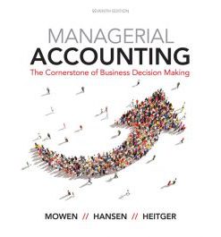 Solution Manual for Managerial Accounting 7th Edition by Mowen