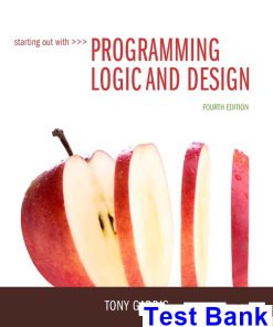 Starting Out with Programming Logic and Design 4th Edition Tony Gaddis Test Bank