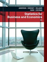 Statistics for Business and Economics Anderson 12th Edition Solutions Manual