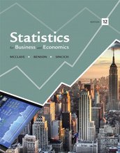 Statistics for Business and Economics McClave 12th Edition Solutions Manual