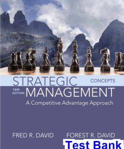 Strategic Management A Competitive Advantage Approach Concepts 16th Edition David Test Bank