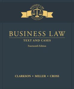 Test Bank for Business Law 14th Edition by Clarkson