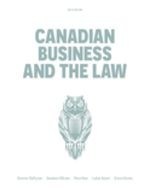 Test Bank for Canadian Business and the Law 6th Edition by Duplessis