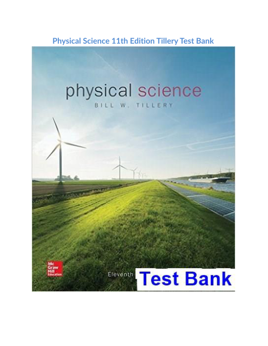 Physical Science 11th Edition Tillery Test Bank