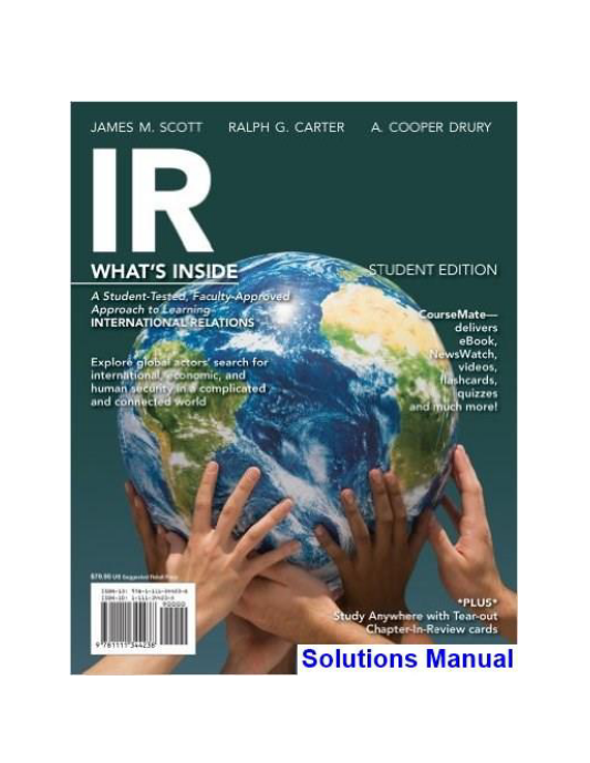 IR 2014 Edition 1st Edition Scott Solutions Manual