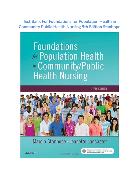 Test Bank For Foundations for Population Health in Community Public Health Nursing 5th Edition