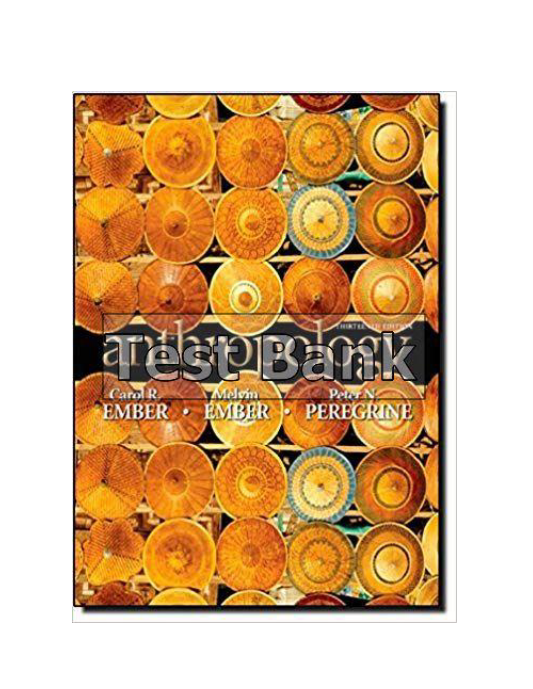 Anthropology 13th Edition Ember Test Bank