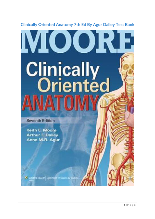 Clinically Oriented Anatomy 7th Ed By Agur Dalley 