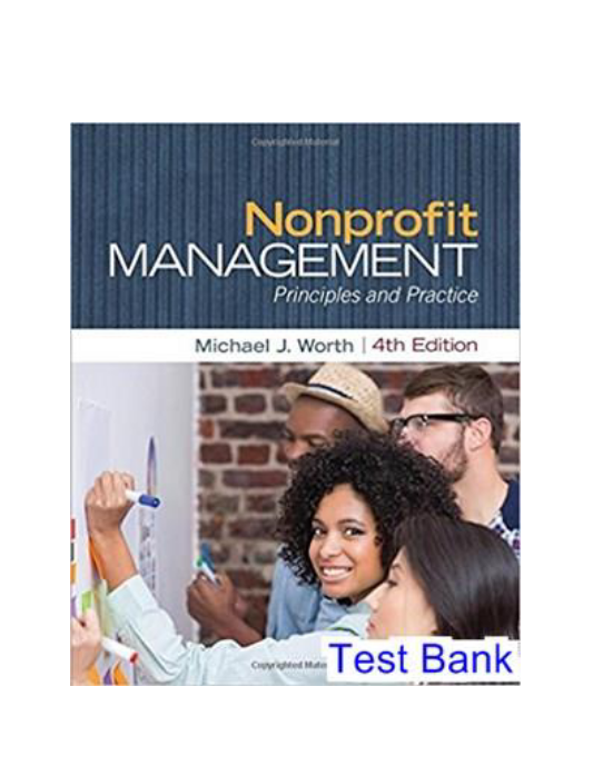 Nonprofit Management Principles and Practice 4th Edition Worth Test Bank