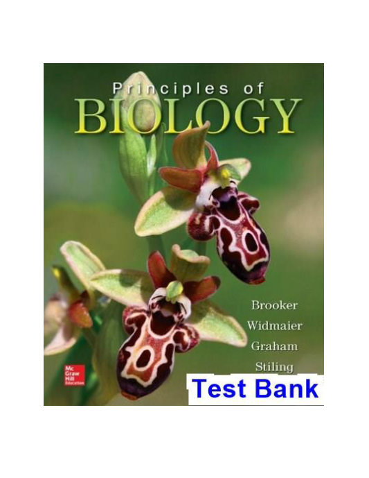 Principles of Biology 1st Edition Brooker Test Bank