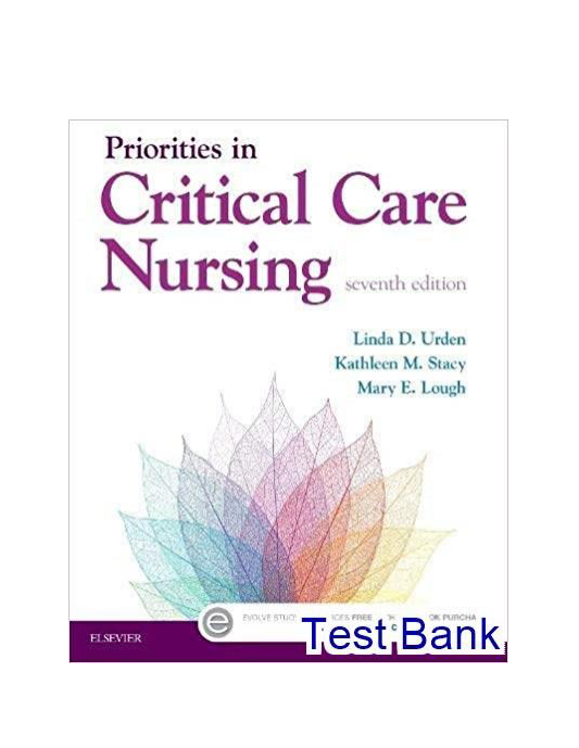 Priorities in Critical Care Nursing 7th edition Urden Test Bank