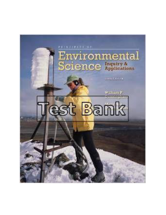 Principles of Environmental Science Companion Site 6th Edition Cunningham Test Bank