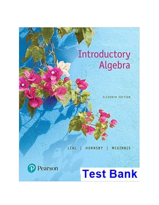 Introductory Algebra 11th Edition Lial Test Bank