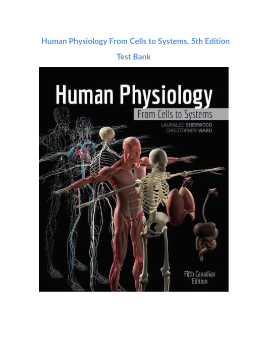 Human Physiology From Cells to Systems, 5th Edition