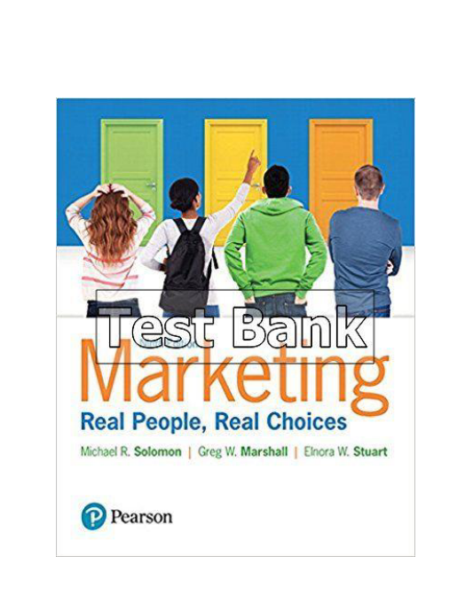 Marketing Real People Real Choices 9th Edition Solomon Test Bank