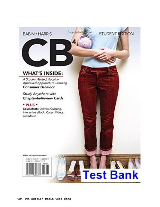 CB4 4th Edition Babin Test Bank