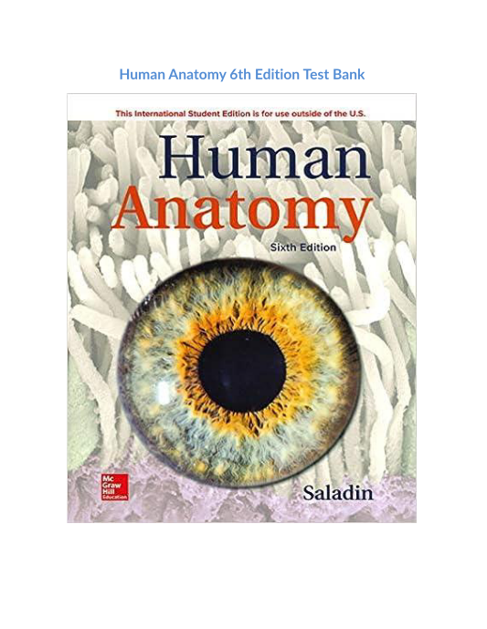 Human Anatomy 6th Edition 