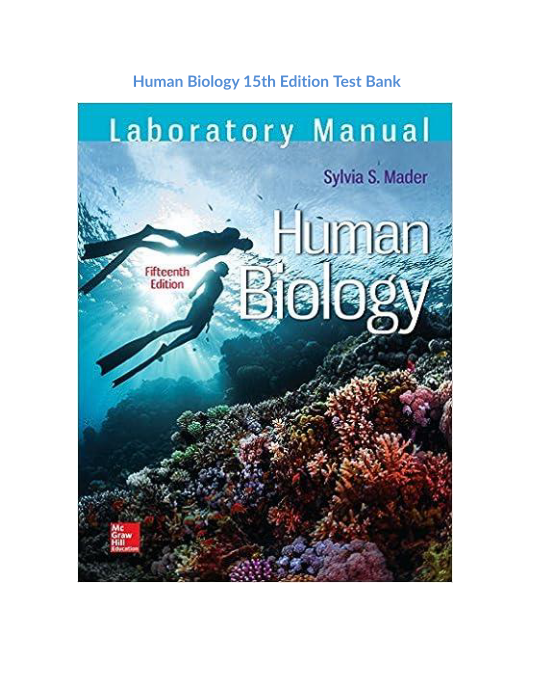 Human Biology 15th Edition 