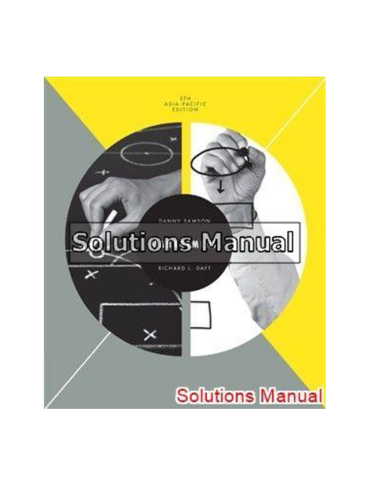 Management Asia Pacific 5th Edition Samson Solutions Manual