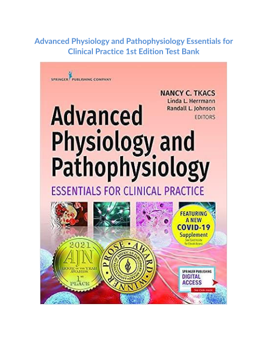 Advanced Physiology and Pathophysiology Essentials for Clinical Practice 1st Edition