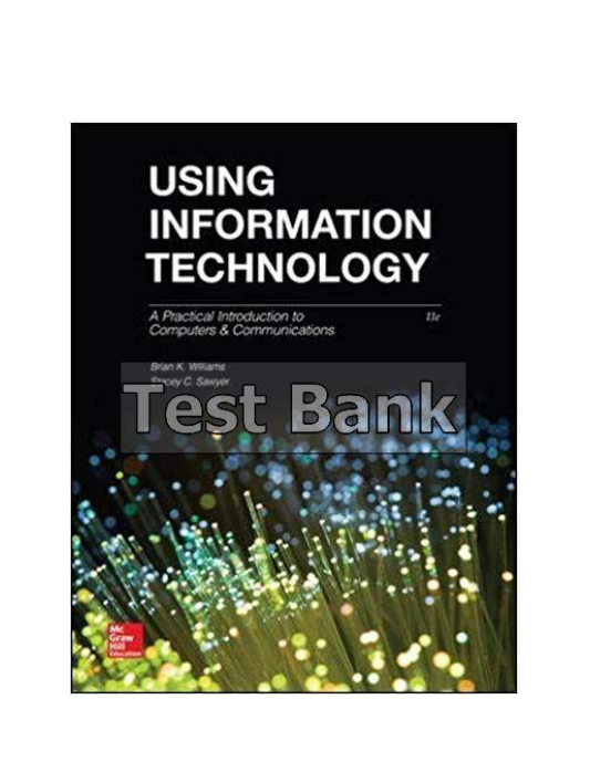 Using Information Technology 11th Edition Williams Test Bank