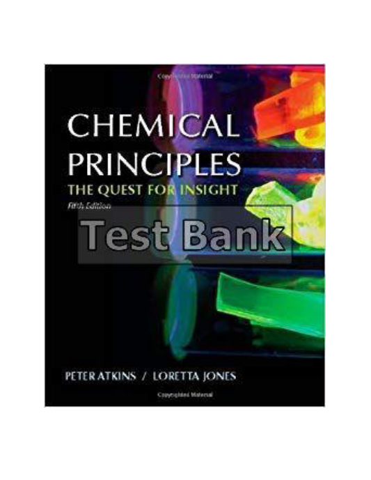 Chemical Principles 5th Edition Atkins Test Bank