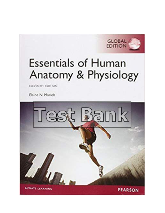 Essentials of Human Anatomy and Physiology Global 11th Edition Marieb Test Bank