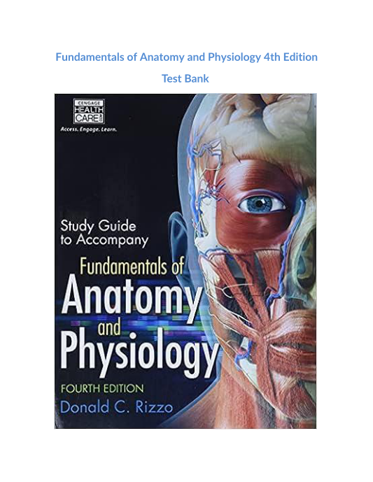 Fundamentals of Anatomy and Physiology 4th Edition