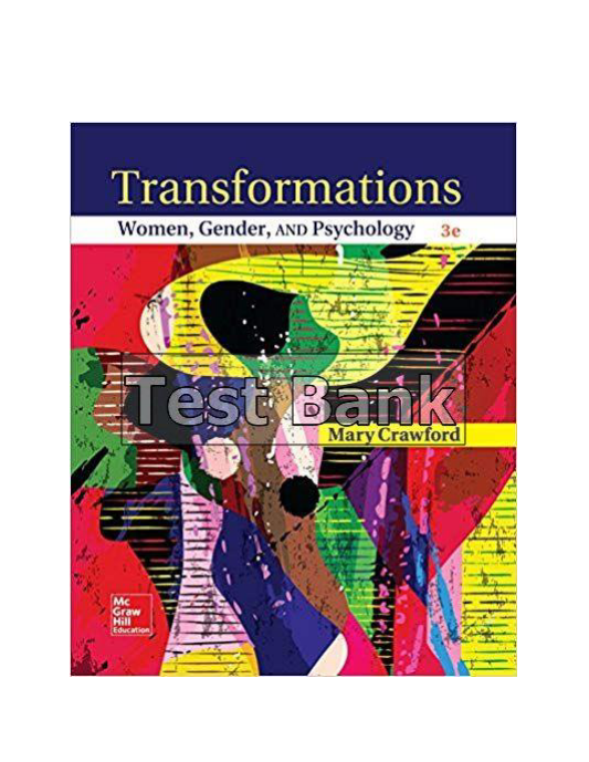 Transformations Women Gender and Psychology 3rd Edition Crawford Test Bank