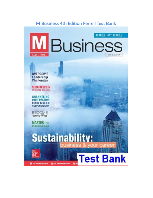 M Business 4th Edition Ferrell Test Bank