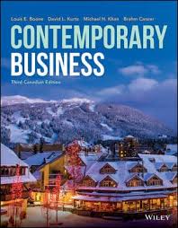 Instructor and Solution Manual f or Contemporary Business, 3rd Canadian Edition Louis E. Boone 