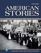 Test Bank for American Stories A History of The United States, Combined Volume, 2E H. W. Brands 