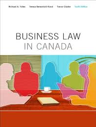 Business Law in Canada, Canadian Edition with MyBusLawLab, 10 E Richard A. Yates Test Bank 