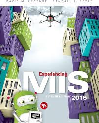 Test Bank for Experiencing MIS, 7th Edition David M. Kroenke