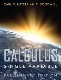 Test Bank for Calculus, Single Variable, Preliminary Edition Lutzer, Goodwill